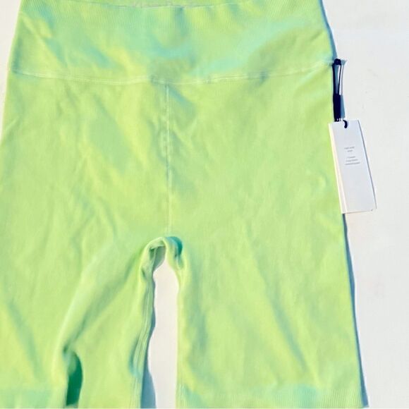 Calvin Klein Women's Ribbed Shorts Green, sport workout short - Picture 8 of 9